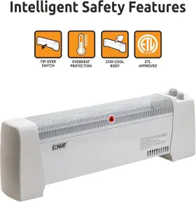 1500w Ez Heat Cz600 Space Heater Electric Adjustable Thermostat Quiet Dent-proof
