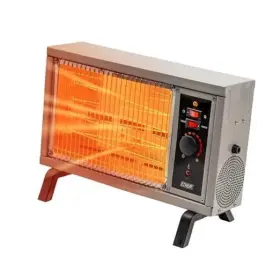 Fw550-15a Ez Heat Portable Electric Indoor Radiant Wire Element Space Heater - Gray