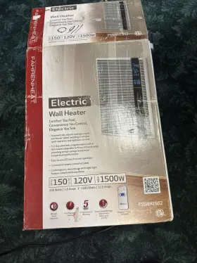 Fsswh1502 Fahrenheat Smart Series Wall Heater 120v Heating Unit - See Add