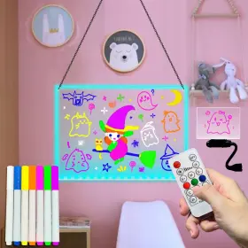 Fan79 Fanrui 7-color Remote Acrylic Whiteboard 11.8x7.9 Inch Wall-mounted Dry