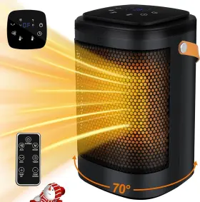 Xy-618s Fansexpert Space Heater For Indoor Use Portable With Thermostat And Digital Black