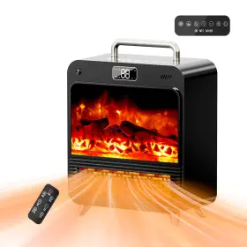 1538 Feculs 860012164431 Electric Fireplace Heater 3in1 Portable Heaters For Indoor Use 750/150