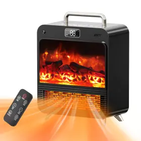 Heater1500w Feculs Official Hp1538 Electric Fireplace Portable Space Heater With Realistic 3d