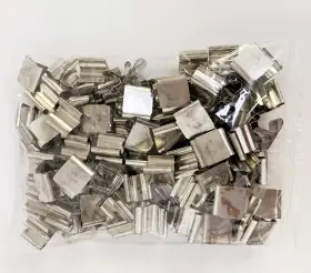 Wk028 Fezihegh Jiede 100 Pcs Metal Wick Sustainer Holder For Wood Candle