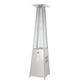 60523 Fire Sense Sensestainless Steel Pyramid Flame Heater Silver