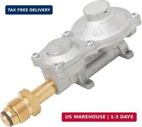 Flame King G2r150b-pol 160 000 Btu Horizontal Mounted 2-stage Propane Lp Regulator With Pol