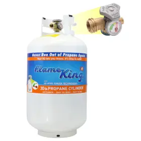 Ysn330 Flameking Flame King 30lb Empty Lp Cylinder Opd Valve Built-in Gauge Steel Propane Tank