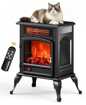 Flamemore Wld040 Electric Fireplace Heater 22 In Freestanding Infrared Space
