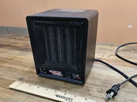 Bnt-15l Flamer 1500-watt Electric Personal Ceramic Space Heater And Fan Adjustable Temp