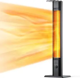 526555565 Flowbreeze Patio Heater Portable Outdoor 1200w 3s Instant Heating