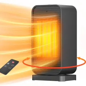 Flowbreeze 653998468033 Portable Electric Space Heaters For Indoor Use Heater And Fan Combo Remote