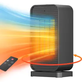 Flowbreeze 653998468071 Portable Electric Space Heaters For Indoor Use Heater And Fan Combo Wit