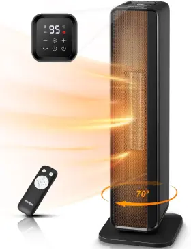 Nth15-21gr Fohere Space Heater For Indoor Use 24 Inch Quiet Ptc Ceramic Heaters Bed