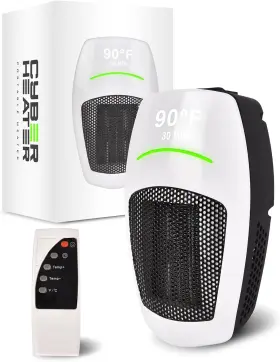 500w Freeze2trim 445036650653 Cyber Heater Portable Space With Remote Timer And Thermostat