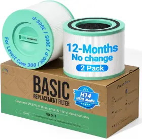 Kj1915b2 Freshaura 2025 Upgraded 2 Pack Core 300s Pet-enhanced Filter For Levoit 300
