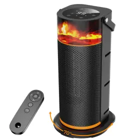 B0fj86csrh Funtider Space Heater - 1500w Portable Heaters For Indoor Use Flame