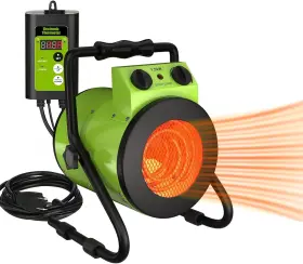 Sg665214 Gardtech Greenhouse Portable Space Heater - With Digital Thermostat 1500w Ptc