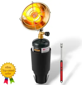 Gasbruh 445005184103 Golf Cart Propane Heater 6200btu With Cup Holder And Control Valve Usb Lighter New