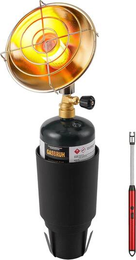 Gasbruh 749354549963 Golf Cart Heater With Cup Holder-control Valve Portable 6200btu Outdoor Propane