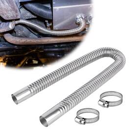 Gasedin In/60cm 23.6 Air Heater Exhaust Pipe 2.5cm/ 1 In Inner Diameter Flexible Exh