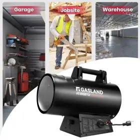 Fh06fb Gasland Propane Gas Forced Air Heater 60k Btu Up To 1500 Sq.ft Portable For Garage Patio