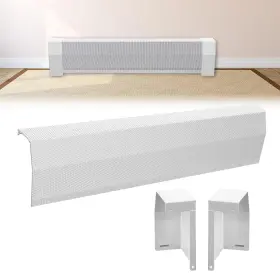 Yy19 Gekufa 3 Ft Baseboard Heater Cover With Left And Right Endcaps Galvanized Steel Eas
