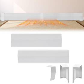 Gekufa Yy24 4ft 2ft Baseboard Heater Cover Set With Left And Right Endcaps Galvaniz
