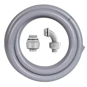 Geowaky 768795313155 3/4 Inch 10 Ft Liquid-tight Conduit And Connector Kit Non Metallic Flexible C