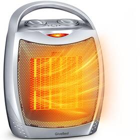 Givebest B07w4sn7n7 Portable Electric Space Heater With Thermostat 1500w/750w Safe And Qui