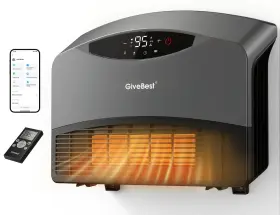 B0dscd2rg5 Givebest Smart Wall Heater Wifi Remote 1500w Floor/wall Mount Electric
