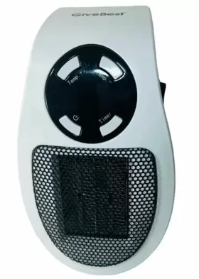 Mh-04g Givebest H-7801 Watt Wall Outlet Plug-in Heater With Thermostat And Timer
