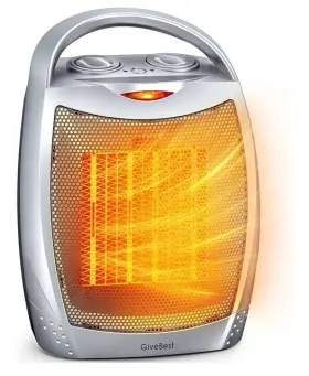 Ptc-sh9055 Givebest New In Box Ceramic Portable Space Heater - Adjustable Thermostat