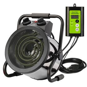 Gnrzzt 754297337874 1500w Greenhouse Heater With Digital Thermostat Fast Heating Overheat Protect