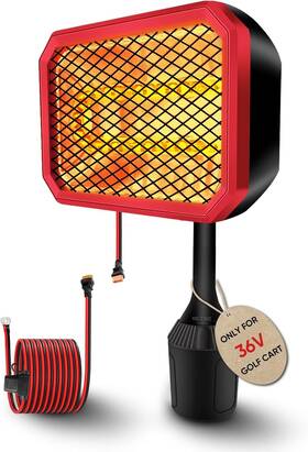 Gociean 744759870070 36v Electric Golf Cart Heater 2nd Gen With 360 Degree Adjustable Angle