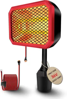 Gociean 744759870070 36v Electric Golf Cart Heater 2nd Gen With 360 Degree Adjustable Angle