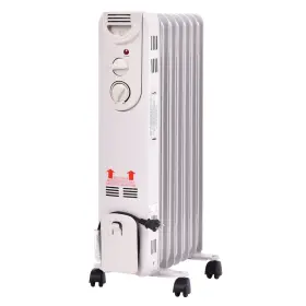 22610ep-gl Goflame Oil Filled Radiator Heater With Wheels 1500w Quiet Operation Portable Home