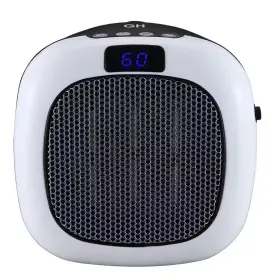 Good Housekeeping 313023368355 750-watt 5 Inch Plugin Wall Mount Ceramic Electric Spaceheater Adjustable Thermos