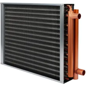167523-5350-1439214401 Gpoas 16x18 Heat Exchanger Water To Air Forced Heating With 1 Inch Copper Ports H