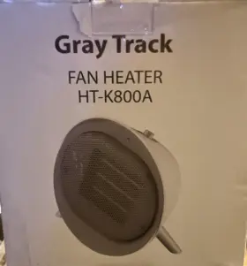 Ht-k800a Gray Track Fan Heater