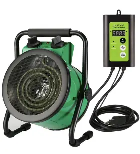 Tse-15fdghgr Greenhouse 1500w Heater With Digital Thermostat And Safety Overheat Protection
