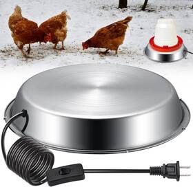 Gstream 749346778616 Automatic 12 Inch Poultry Water Heater Base For Winter - Suitable Plastic And Me