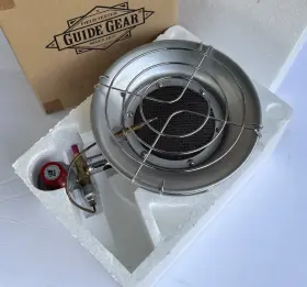 Gh200 Guide Gear 15k Btu Single Tank Top Portable Propane Heater Silver