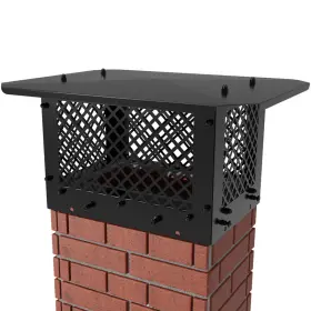 B0fjrrg3qb Hahaemall Chimney Caps For Outside 10 X 14 Black Rectangular Covers