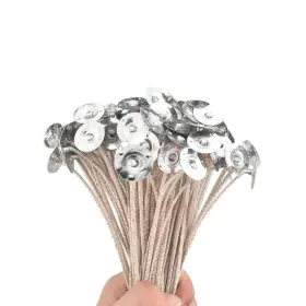 Hahiyo 717981550416 70pcs Smokeless Interwoven Candle Wick With Large Metal Sustainer Tab