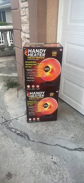 Handy Heater 445045818822 1500-watt 18.5 Inch Electric Ceramic Parabolic Space With Tip-over Safety