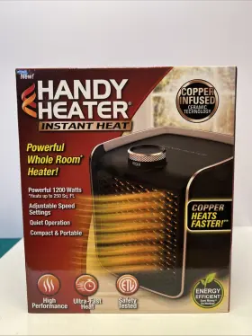 Handy Heater 735541052248 Pure Warmth 1200w Portable Ceramic Space