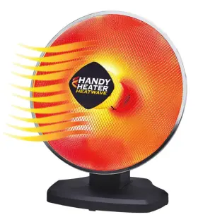 Heatpo-mc1 Handy Heater Heatwave Parabolic Space With Ceramic Heating Technology 1200w