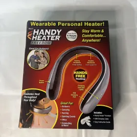 Htbs-pd24 Handy Heater Freedom Neckband 450w Usb Rechargeable Silver And Black