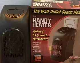 Nfj-03 Handy Heater Turbo 400 Wall-outlet Space - 400w