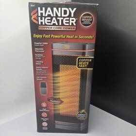 Handy Heater Tower 23011 Cooper Core Personal Space Fast Powerful